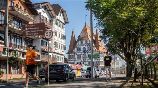 Blick auf die Altstadt von Blumenau.