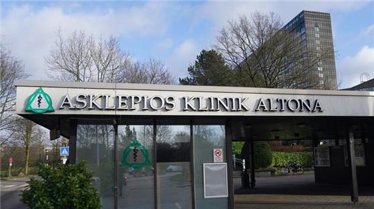 Blick auf die Asklepios Klinik Altona.