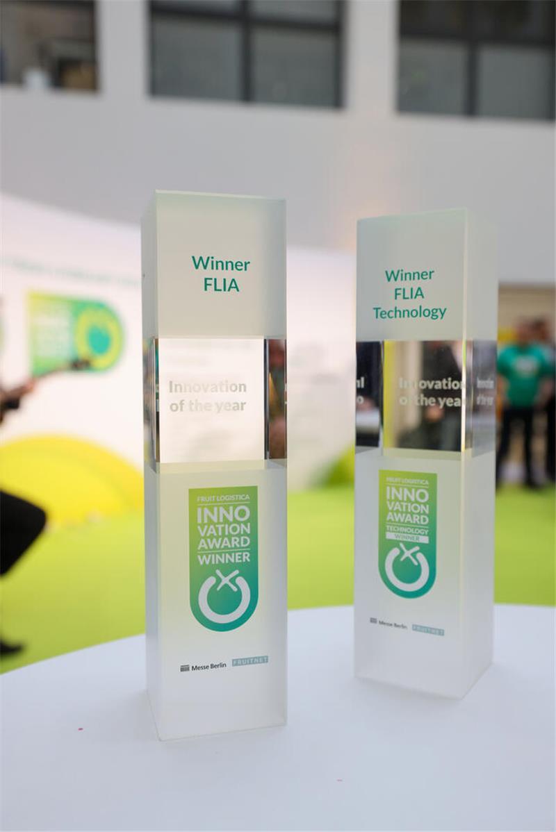 Blick auf die Innovation Awards 2026 der Fruit Logistica. Der zweite Preis ging an die lidarbasierte Agrarsprühdrone von ABZ Innovation.