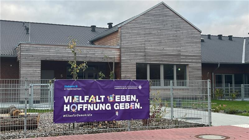 Blick auf die Kita in Hollern.