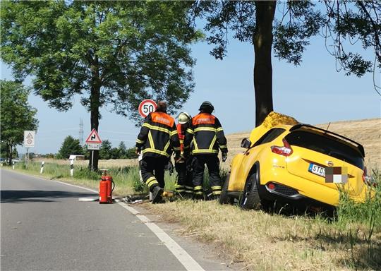 Blick auf die Unfallstelle. Foto: Polizeiinspektion Stade