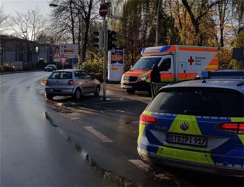 Blick auf die Unfallstelle in Buxtehude. Foto: Polizei