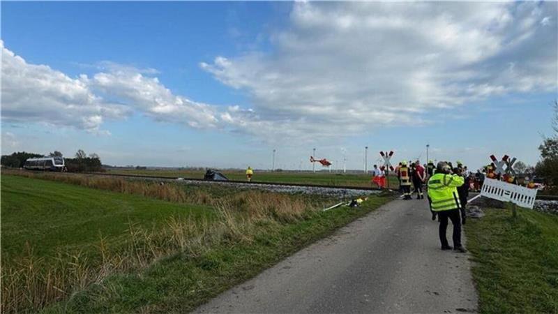 Blick auf die Unfallstelle in Mulsum.