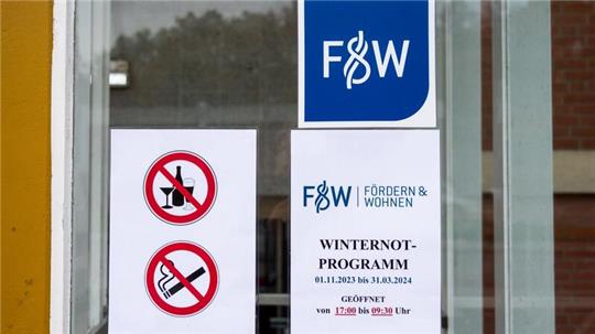 Blick auf eine Unterkunft für Obdachlose in Hamburg.