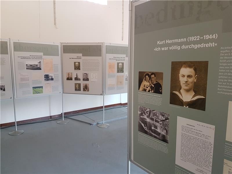 Blick in die Ausstellung in der Gedenkstätte. Foto Ehresmann
