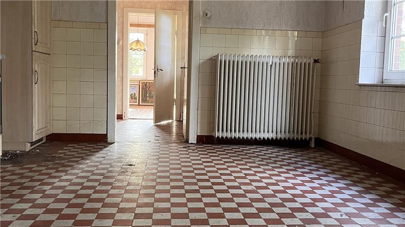 Blick in die Küche und bis in das ehemalige Bürgermeister-Zimmer.