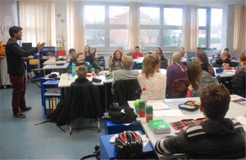 Blick in eine 7. Klasse: Wenn Stadt und Land „Ja“ sagen, dürfen auch sie ihr Abitur an der Integrierten Gesamtschule Buxtehude machen.  Foto: Vasel