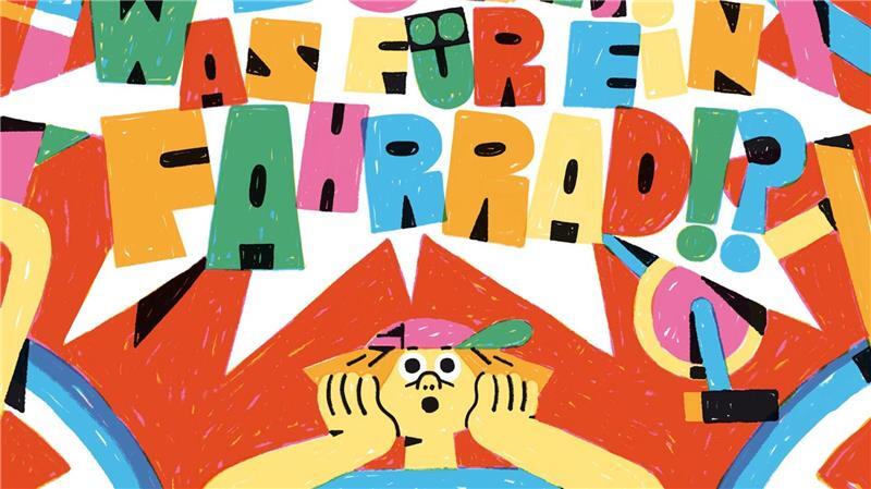 „Boah, was für ein Fahrrad!?“ heißt das Buch des Illustratoren Caspar David Engstfeld.