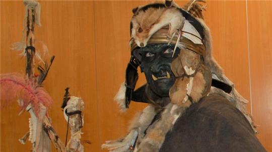 Böse: Christine Kipping als wilder Ork.