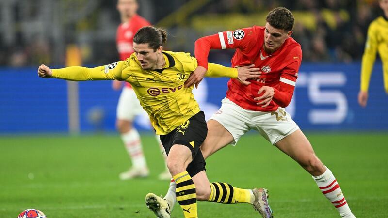 Borussia Dortmund und PSV Eindhoven lieferten sich eine umkämpfte Achtelfinal-Partie.