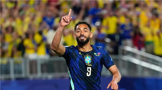Brachte Brasilien auf Siegkurs: Der frühere Herthaner Matheus Cunha.