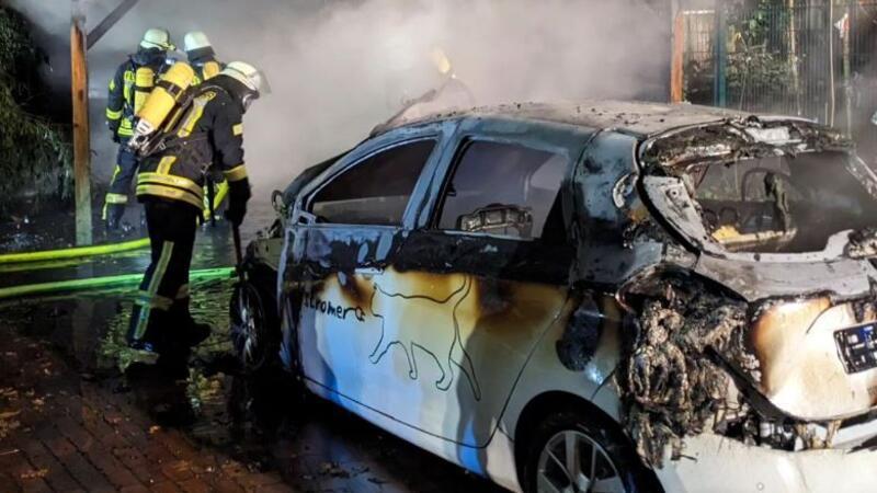Nach E-Auto-Brand: Wie hoch ist das Risiko? Brand Dorfstromer Oldendorf