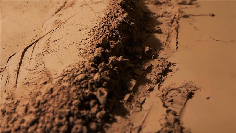 Braunes Pulver - so sieht technisches Lignin aus.