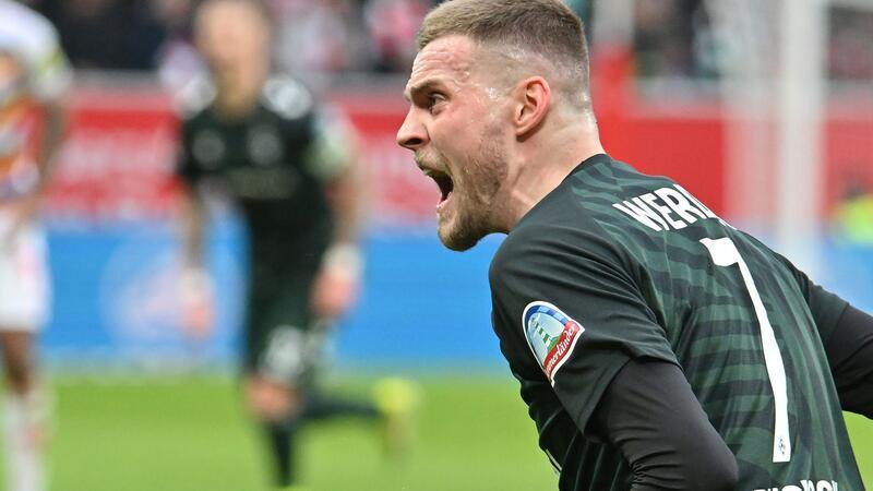 „Dreckiger Sieg“: Ducksch nach Werder-Sieg in Mainz ehrlich Bremens Marvin Ducksch reget sich auf.