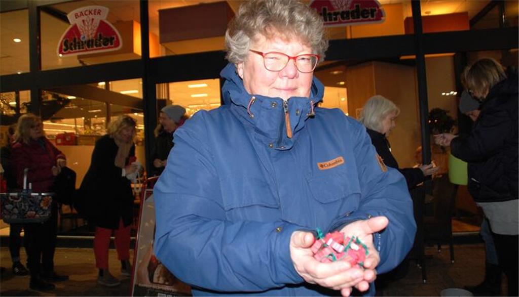 Brigitte Ludwig konnte einige Schweinchen ergattern.