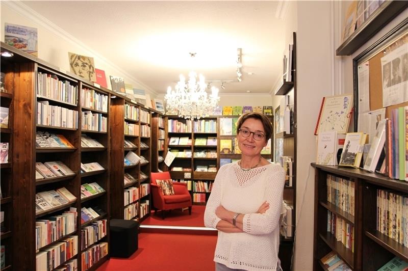 Buchhändlerin ist nicht ihr Beruf, sondern ihre Berufung: Rita Körner führt ihre Buchhandlung „Literatur im Zimmer“ seit 2013.