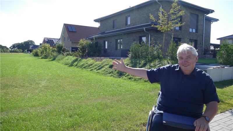 Bürgermeister Uwe Arndt wird die neue Ortsmitte Ahlerstedt am kommenden Sonntag offiziell einweihen.