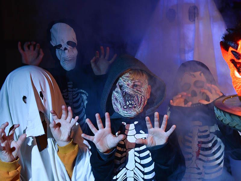 Halloween: Landkreis Stade gibt grünes Licht für die Süßigkeitenjagd "Buhh! Gebt Süßes, oder es gibt Saures!": Kleine Geister und Monster freuen sich, wenn sie dieses Jahr wieder Halloween feiern dürfen. Foto: Arne Dedert/dpa