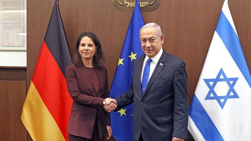 Bundesaußenministerin Annalena Baerbock und Israels Premier Benjamin Netanjahu trafen sich am Mittwoch in Jerusalem.