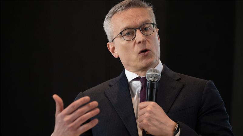 Bundesdigitalminister Karsten Wildberger bei der Eröffnung des KI-Zentrums von Google in Berlin.