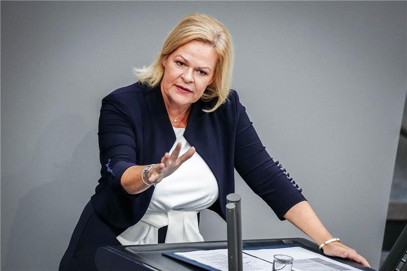 Bundesinnenministerin Nancy Faeser wünscht sich eine europäische Lösung in der Migrationspolitik.