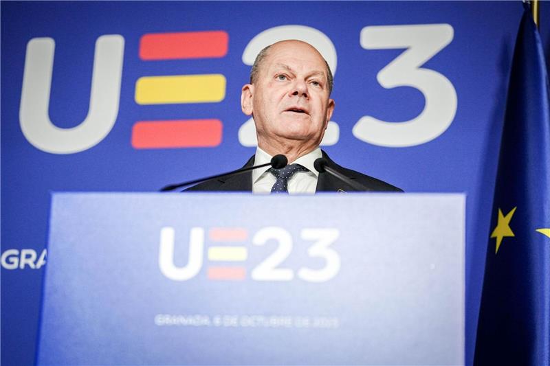Bundeskanzler Olaf Scholz drang in Granada auf eine Reform der EU, um sie für die Aufnahme weiterer Länder fit zu machen.