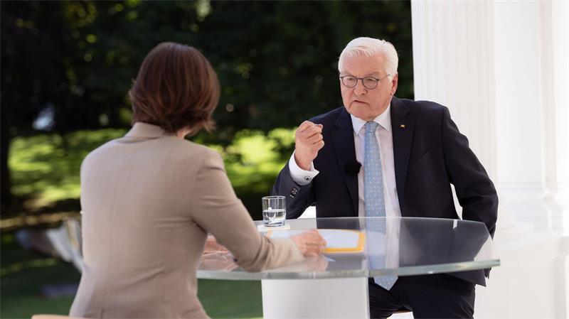 Bundespräsident Frank-Walter Steinmeier im ZDF-Sommerinterview