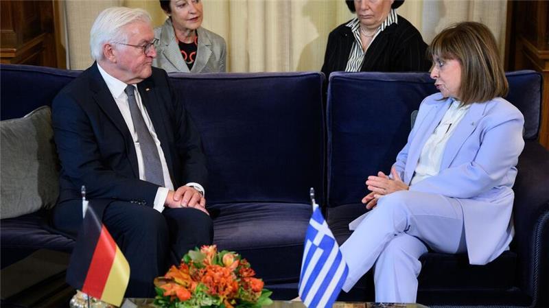 Bundespräsident Frank-Walter Steinmeier wird in Athen mit Reparationsfragen konfrontiert.