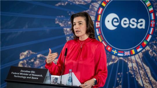 Bundesraumfahrtministerin Dorothee Bär bewertet die Mond-Mission als Erfolg. (Archivbild)
