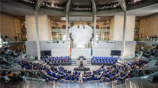 Bundestagsdebatte zum Haushalt 2024.