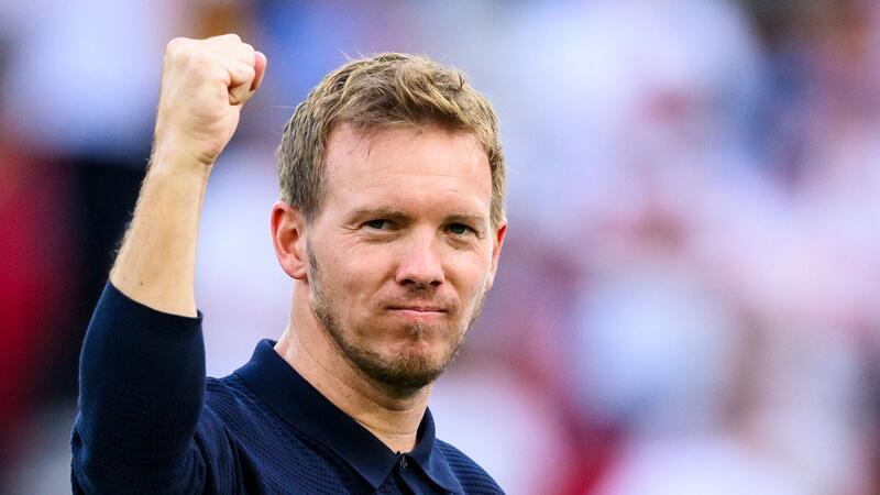 Nagelsmanns Nahziel und vier wichtige EM-Erkenntnisse Bundestrainer Julian Nagelsmann jubelt nach dem Spiel.
