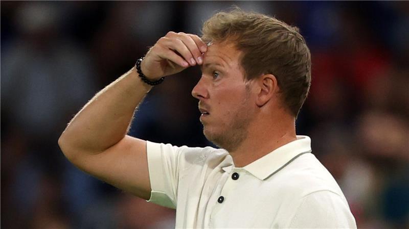 Peinlicher Quali-Start: Historische Schlappe für Nagelsmann Bundestrainer Julian Nagelsmann präsentiert sich fassungslos.
