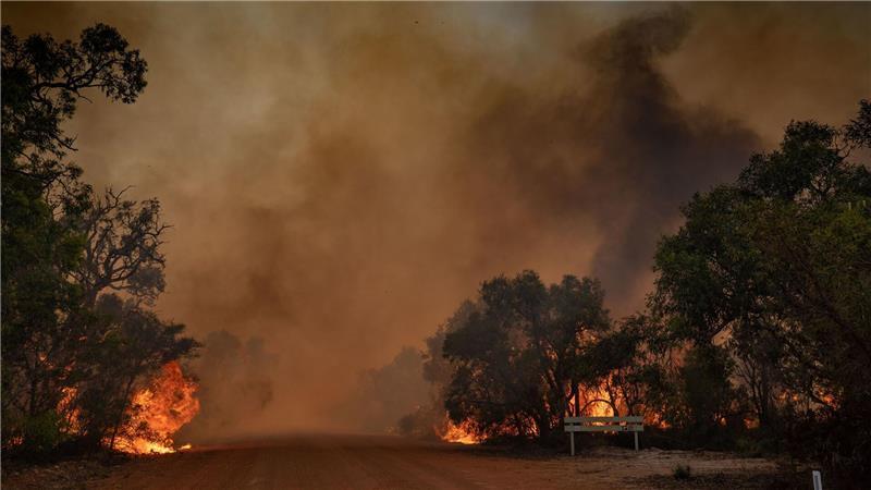 Buschbrände in Australien nördlich von Perth
