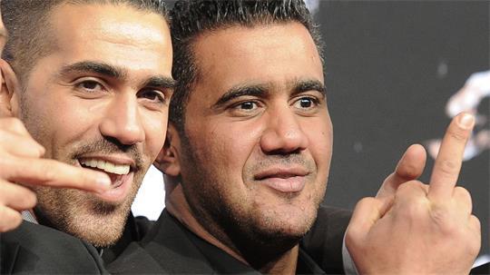 Bushido (links) und Arafat Abou-Chaker zeigten sich in der Vergangenheit häufig gemeinsam in der Öffentlichkeit. (Archivfoto) 