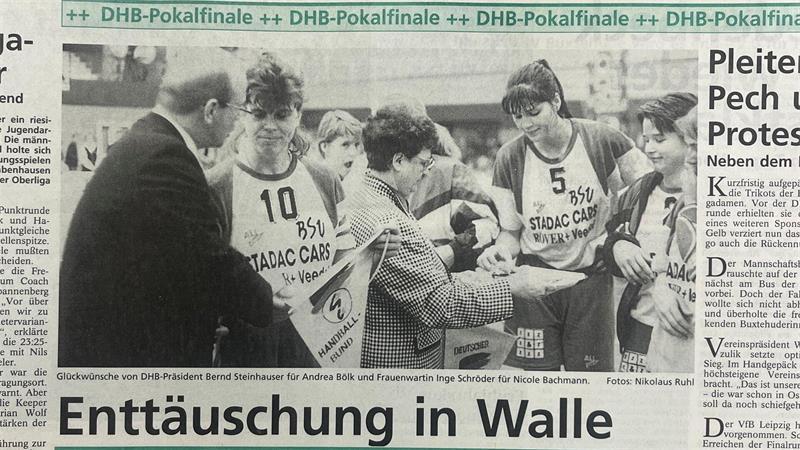 Buxtehude verliert in Bremen gegen Leipzig. Auf der ersten Pokaltitel muss der BSV weitere 19 Jahre warten.