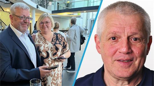 Buxtehudes neuer Bürgermeister Ralf Dessel mit seiner Ehefrau Dagmar.