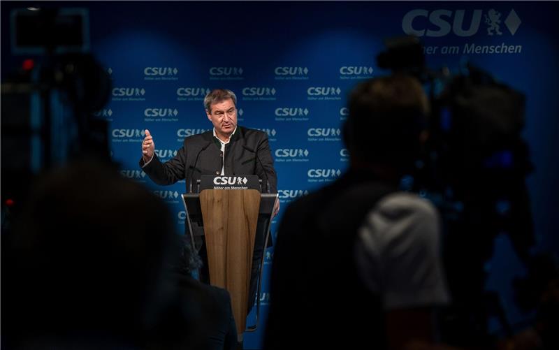 Wahlkämpfer in Bayern und Hessen im Endspurt CSU-Chef und Ministerpräsident von Bayern Markus Söder.