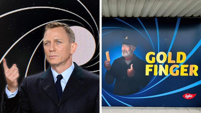 Captain Iglo als James Bond. 