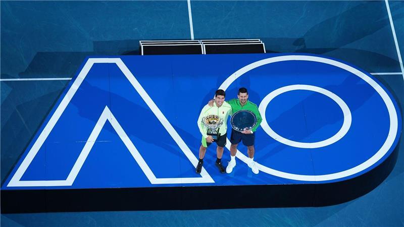 Carlos Alcaraz und Novak Djokovic lieferten sich ein tolles Finale.