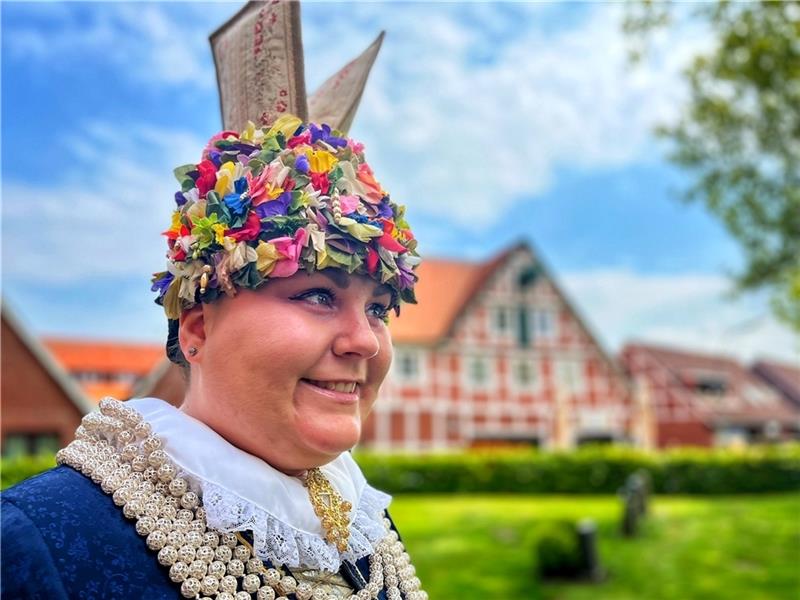 Carolina Sofia Wolf, die neue Blütenkönigin des Alten Landes. Foto: Richter