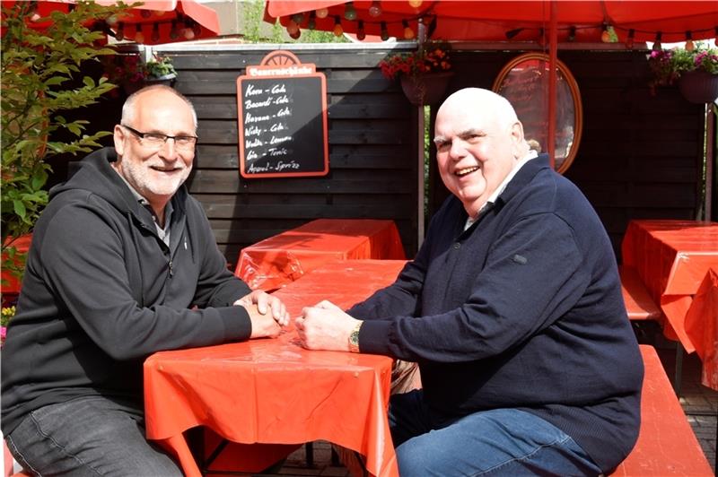 Carsten Gews (links) und Benno Fabricius verbindet seit 30 Jahren eine innige Freundschaft. Foto: Felsch