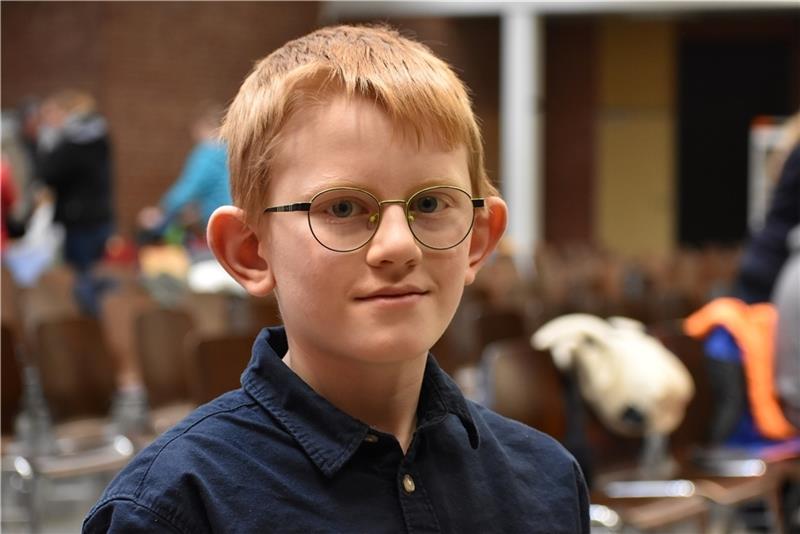 Diese Kinder haben bannig veel Spaaß beim Vorlesen auf Platt Casper Wißler, 4. Klasse an der Grundschule Ahlerstedt.