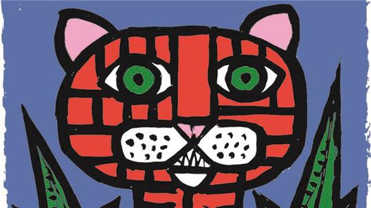 Celestino Piattis Tiger ist das Hauptmotiv der Sonderausstellung.