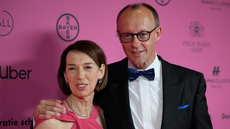 Charlotte und Friedrich Merz beim Bundespresseball Anfang April.