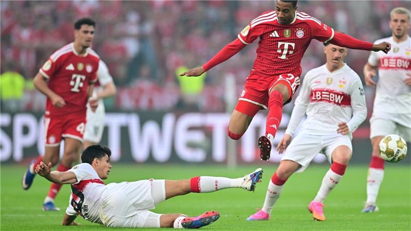Hattrick Kane: Bayern entthronen Stuttgart im DFB-Pokal Chema Andrés und der VfB machten es den Bayern schwer.