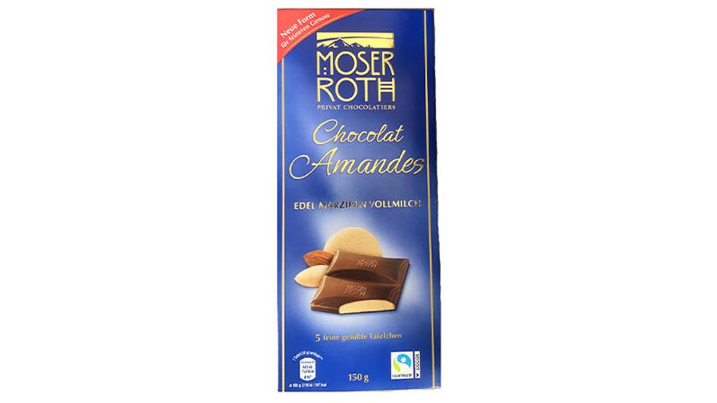 Chocolat Amandes Vollmilch von Aldi: Eine Tafel Marzipan-Schokolade, die größer ...