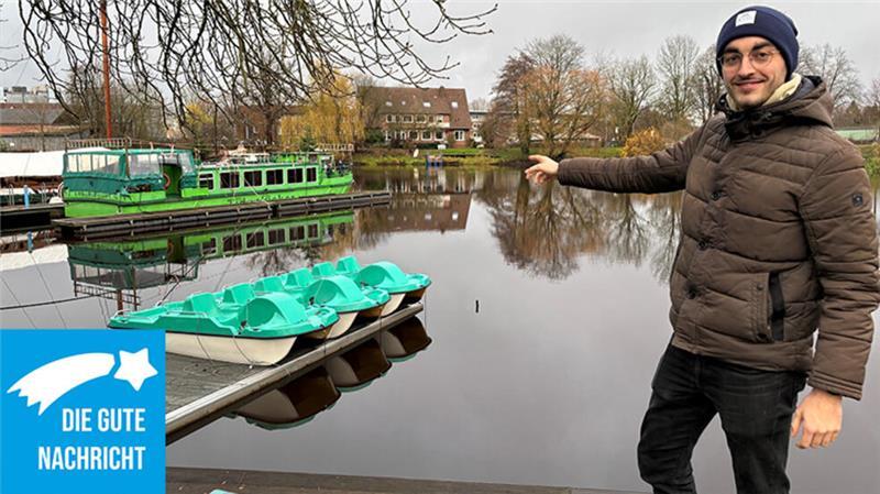 Chris Duwe möchte im kommenden Jahr eine schwimmende Sauna im Holzhafen eröffnen.