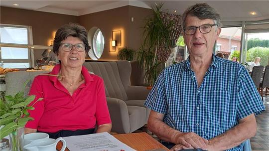 Christel Beckmann und Peter Schneemann beim ersten FRIDA-Treffen zur Vorbereitung des Projekts.