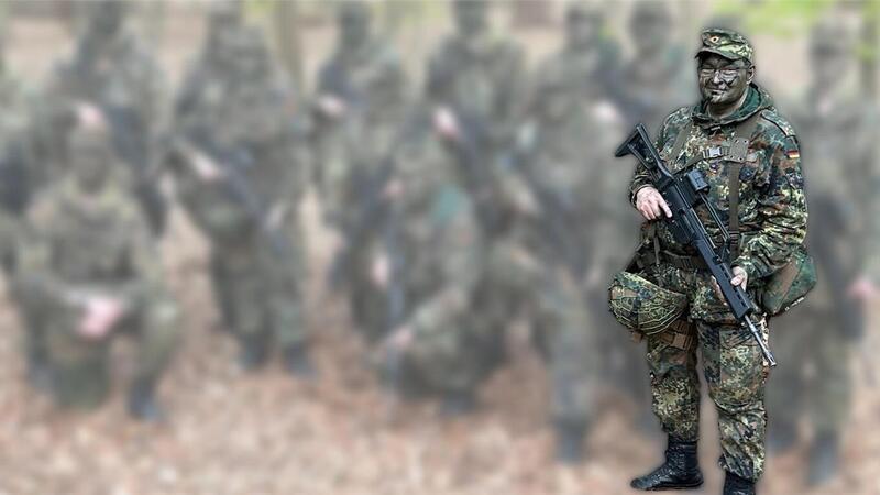 Projekt der Bundeswehr: Er war früher Kriegsdienstverweigerer und ist heute Heimatschützer Christian Heske bei der Heimatschutzkompanie Bremerhaven