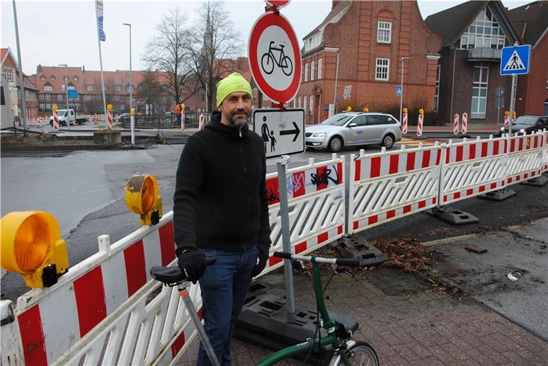 Christian Ueckert vom Verein „ Stade fährt Rad “ kritisiert die neuen Regeln. Insbesondere Radfahrer wurden einfach vergessen. Fotos: Stief/privat